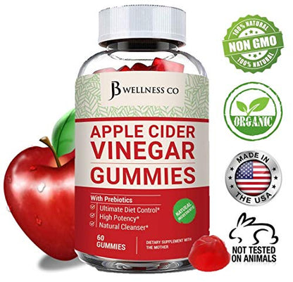 (2-Pack | 120 Gummies) Premium Apple Cider Vinegar Gummies - Raw, Natural, Unfiltered ACV JB Wellness CoBuy Supplements Australia