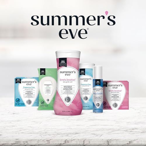 Summer's Eve Fragrance Free Gentle Daily Feminine Wipes, Removes Odor, pH balanced, 32 Count, 4 Pack Summer's EveBuy Supplements Australia