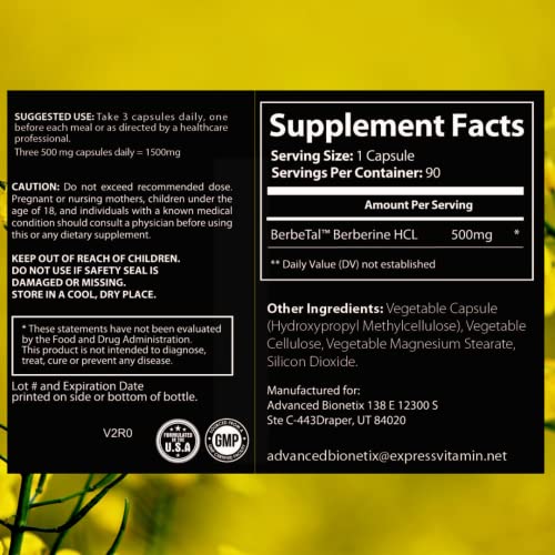Advanced Bionetix 1500mg Advanced Bioavailability Micronized Berberine Supplement All Advanced BionetixBuy Supplements Australia