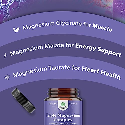 Triple Magnesium Complex Supplement 400mg Elemental - High Absorption Magnesium Natures CraftBuy Supplements Australia