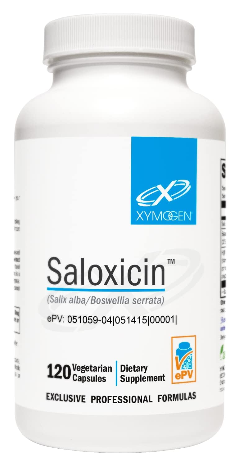 XYMOGEN Saloxicin - Antioxidant Support Supplement - Grape Seed Extract, Pomegranate Fruit & Cranberry Supplement - White Willow Bark & Boswellia Extract - 120 Capsules XYMOGENBuy Supplements Australia
