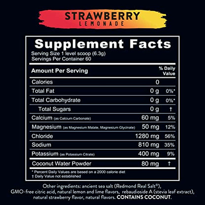 REDMOND Re-Lyte Hydration Electrolyte Mix (Strawberry Lemonade) REDMONDBuy Supplements Australia