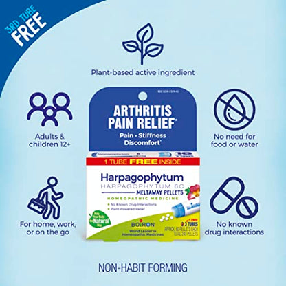 Boiron Harpagophytum 6C Homeopathic Medicine for Arthritis Pain Relief, Pain, Stiffness, Discomfort BoironBuy Supplements Australia
