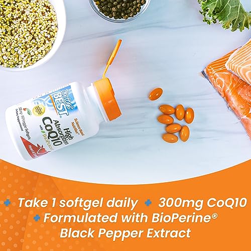 Doctor's Best High Absorption CoQ10 with BioPerine, Heart Health & Energy Production Doctor's BESTBuy Supplements Australia