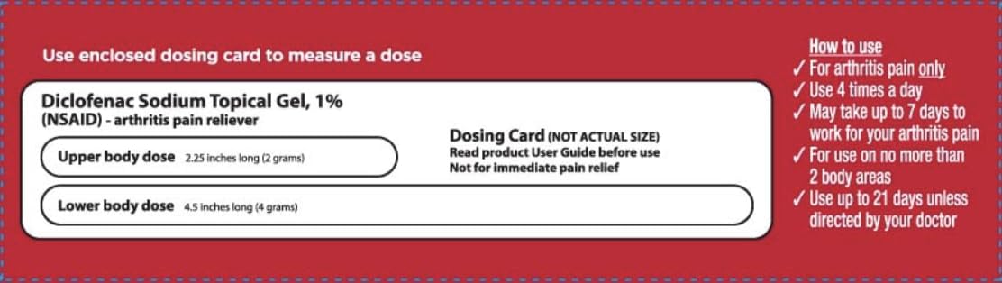 Leader Arthritis Pain Relief Gel, Original Prescription Strength, Diclofenac Sodium Topical Gel 1%, for Adults, Both Men & Women, and Children 12+, Compare to Voltaren, 3.53 Oz LeaderBuy Supplements Australia