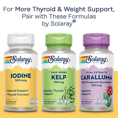 SOLARAY Bladderwrack Seaweed 580 mg Healthy Thyroid Balance and Weight Management SOLARAYBuy Supplements Australia