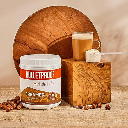 Bulletproof Hazelnut Creamer, 14.8 Ounces, Keto Coffee Creamer with MCT Oil and Grass BulletproofBuy Supplements Australia