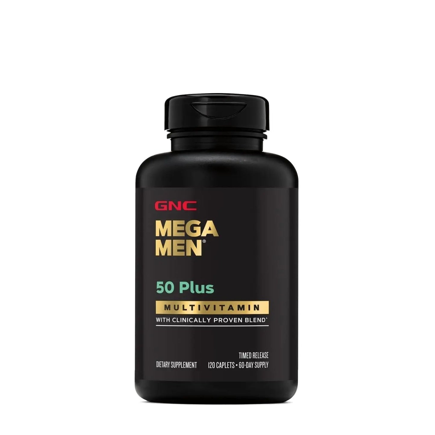 GNC Mega Men 50 Plus Multivitamin | Antioxidants | Heart Health | Prostate and Circulatory Support | 120 Count GNCBuy Supplements Australia