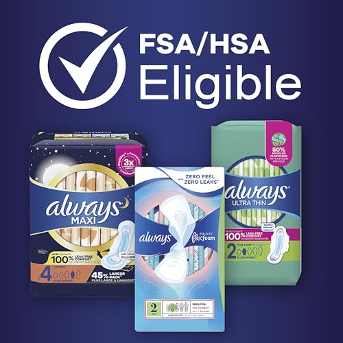 Always Ultra Thin Feminine Pads for Women, Size 5, Extra Heavy, Overnight Absorbency AlwaysBuy Supplements Australia