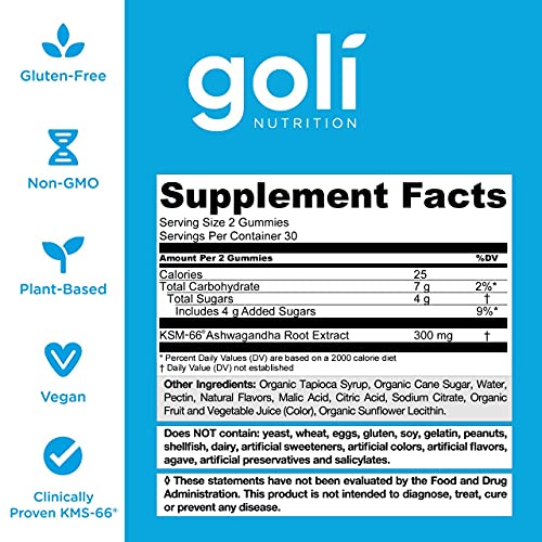 Goli Ashwagandha & Vitamin D Gummy 120 Count - Relax. Restore. Unwind GoliBuy Supplements Australia