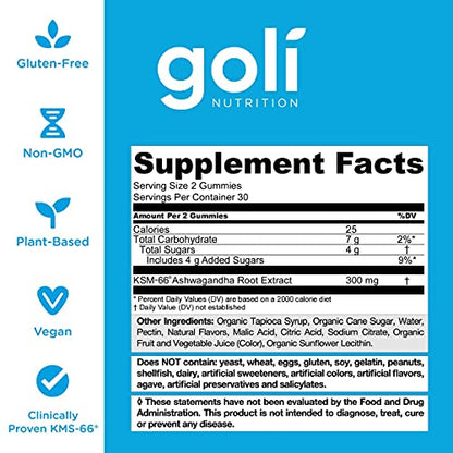 Goli Ashwagandha & Vitamin D Gummy 120 Count - Relax. Restore. Unwind GoliBuy Supplements Australia