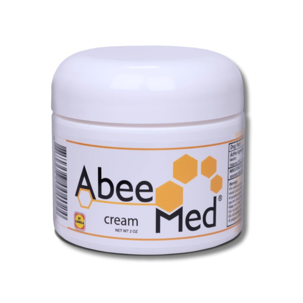 AbeeMed Cream Bee Venom Apitoxin for Aches - Menthol - Histamine DHCL - Bee Polen - Chamomile - Support for Neck and Backache - Supports Joint & Muscle Discomfort - Sprains, Bruises and Strains V2 ABEE MEDBuy Supplements Australia