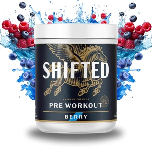 SHIFTED Maximum Pre Workout Powder, Energy & Focus Supplement with Creatine Monohydrate