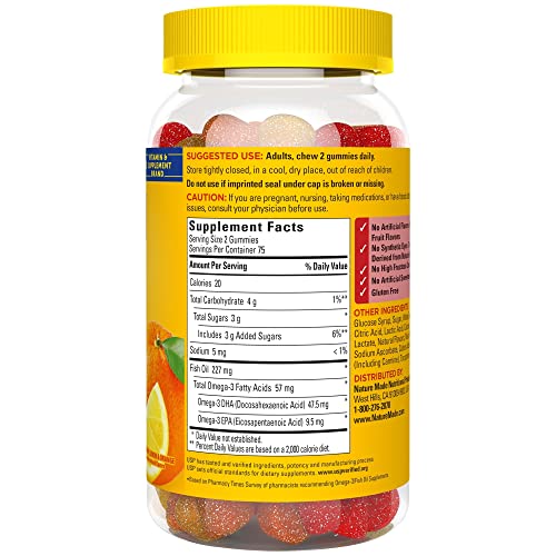 Nature Made Fish Oil Gummies, Omega 3 Fish Oil Supplements, Healthy Heart Support Nature MadeBuy Supplements Australia