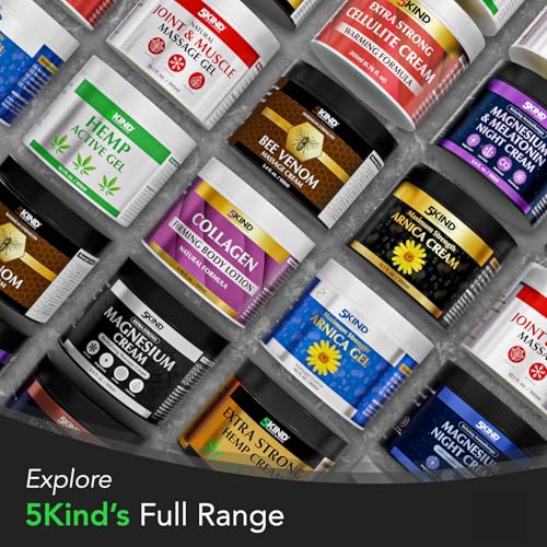 5kind Extra Strong Hemp Cream 10.1 fl oz - Maximum Strength - Natural Topical Cream - Muscle Rub for Lower Back, Joints, Neck, Knees, Shoulders 5kind clinical skincareBuy Supplements Australia