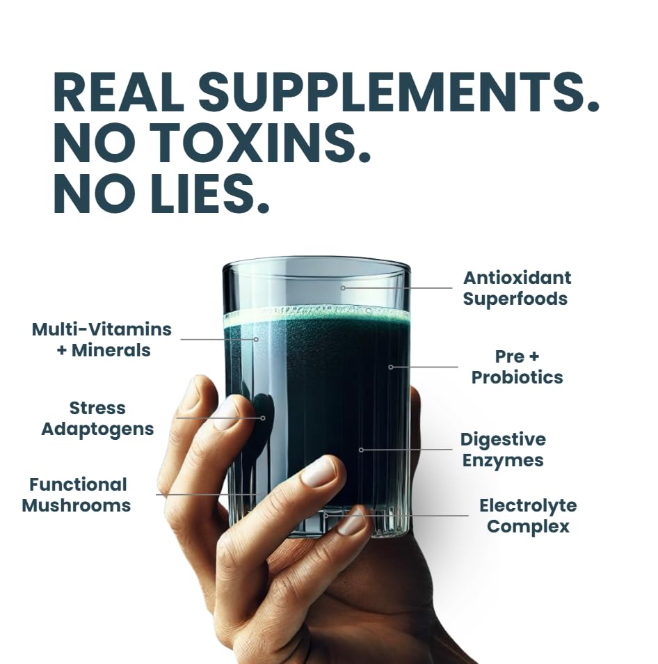 ELYXaR Daily Superfood Complex - Supplement Powder - 60+ Vitamins, Minerals, Wholefood-Sourced Ingredients, Stress Adaptogens, Pro & Prebiotics, Digestive Enzymes, & Electrolytes - 30 Servings apotheka superfoodsBuy Supplements Australia