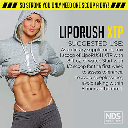 LIPORUSH NDS Nutrition XTP Thermogenic Fat Burner with L-Carnitine - Energy, Focus LIPORUSHBuy Supplements Australia
