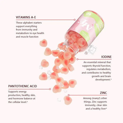 Methylated Multivitamin for Women Gummies，Inositol, Folate, Vitamins A C D3 E B12 K2, Herbal & Mineral Blend, Daily Vegan Gummy MOSEA ELEMENTSBuy Supplements Australia