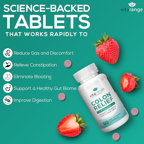 Colon Relief by VitaRange- Fast Constipation and Bloating Relief with Sunfiber Prebiotic Vita RangeBuy Supplements Australia