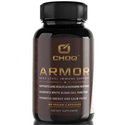 CHOQ Armor - Vegan Capsules - Professional-Grade Immune Defense - 20x Absorption Quercetin Phytosome - Andrographis - Astragalus - Supports Healthy Histamine Levels CHOQBuy Supplements Australia