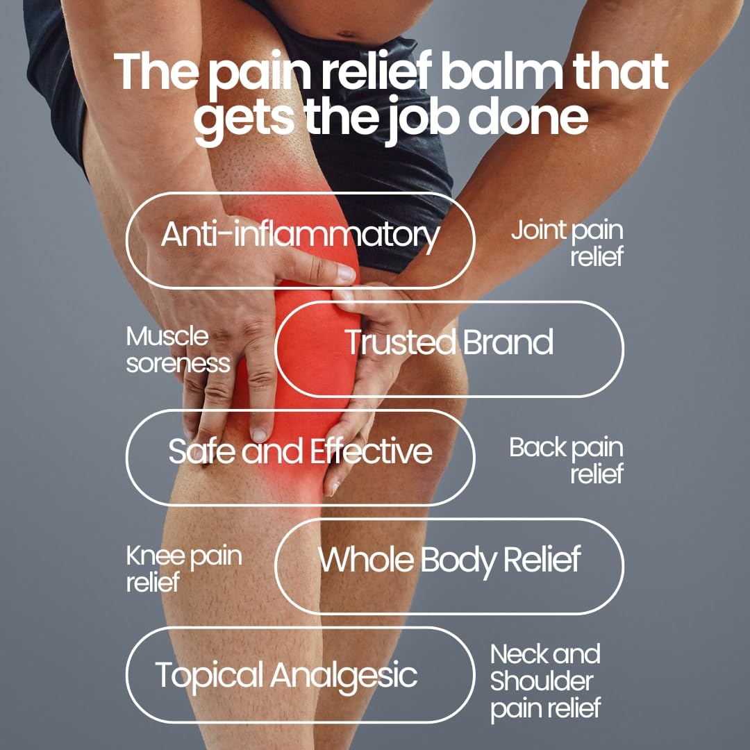 Aboniki Powerful Topical Pain Relief Balm with Natural Ingredients | Powerful Analgesic Soothing Relief for Joints & Muscle Pain, Soreness, Cramps | Long Lasting Full Body Rub (2 Glass Jars) AbonikiBuy Supplements Australia