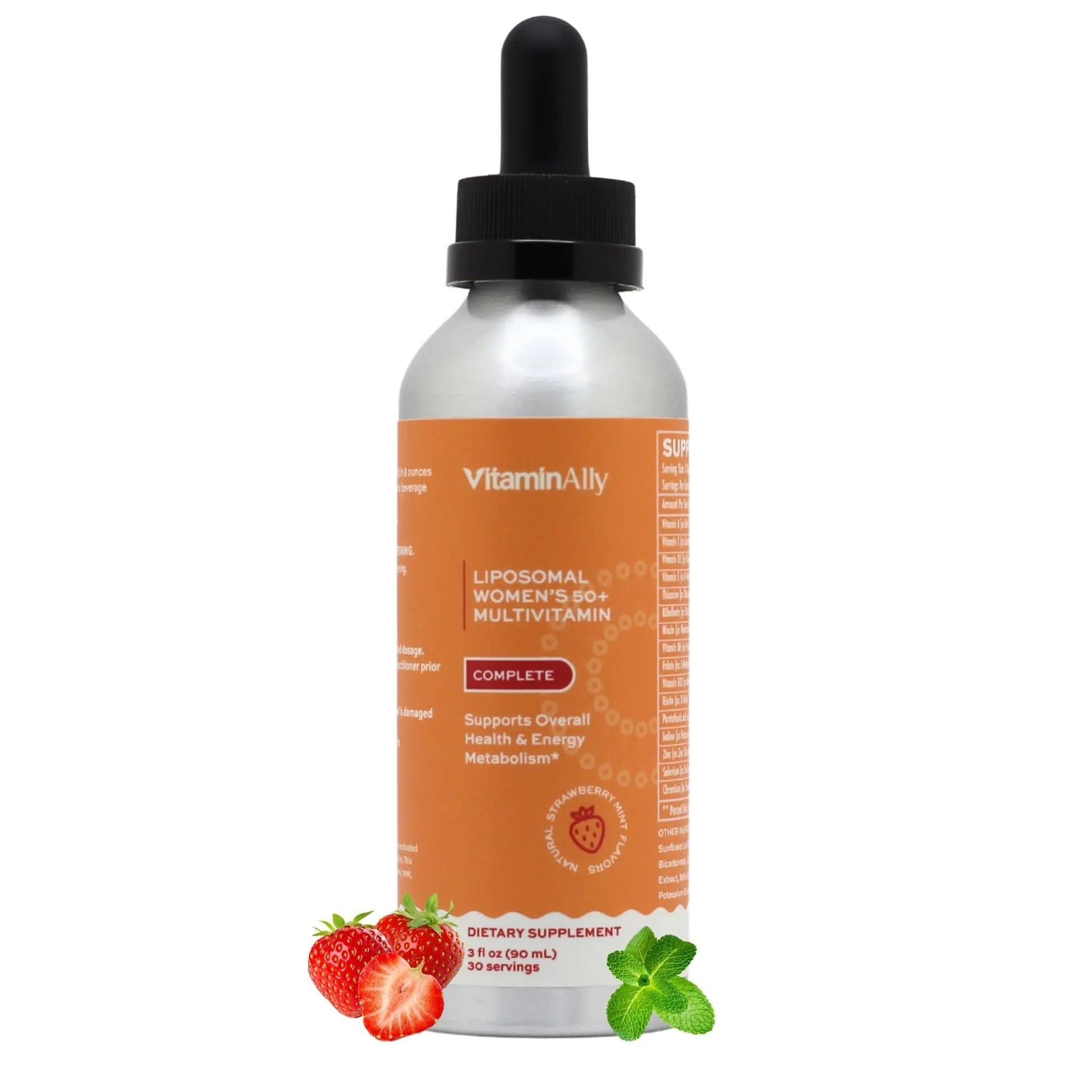 Vitaminally Women’s 50+ Liposomal Liquid Multivitamin – 16 Essential Vitamins & Minerals for Energy, Bone & Immune Support Vitaminally