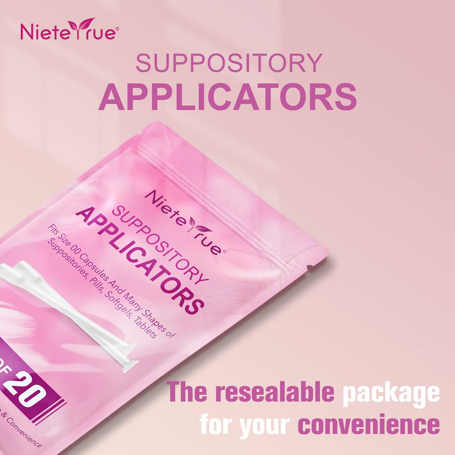 Nieteyrue (40 Packs) Disposable Vaginial Applicators Individually Wrapped Hygienic Fit NieteyrueBuy Supplements Australia