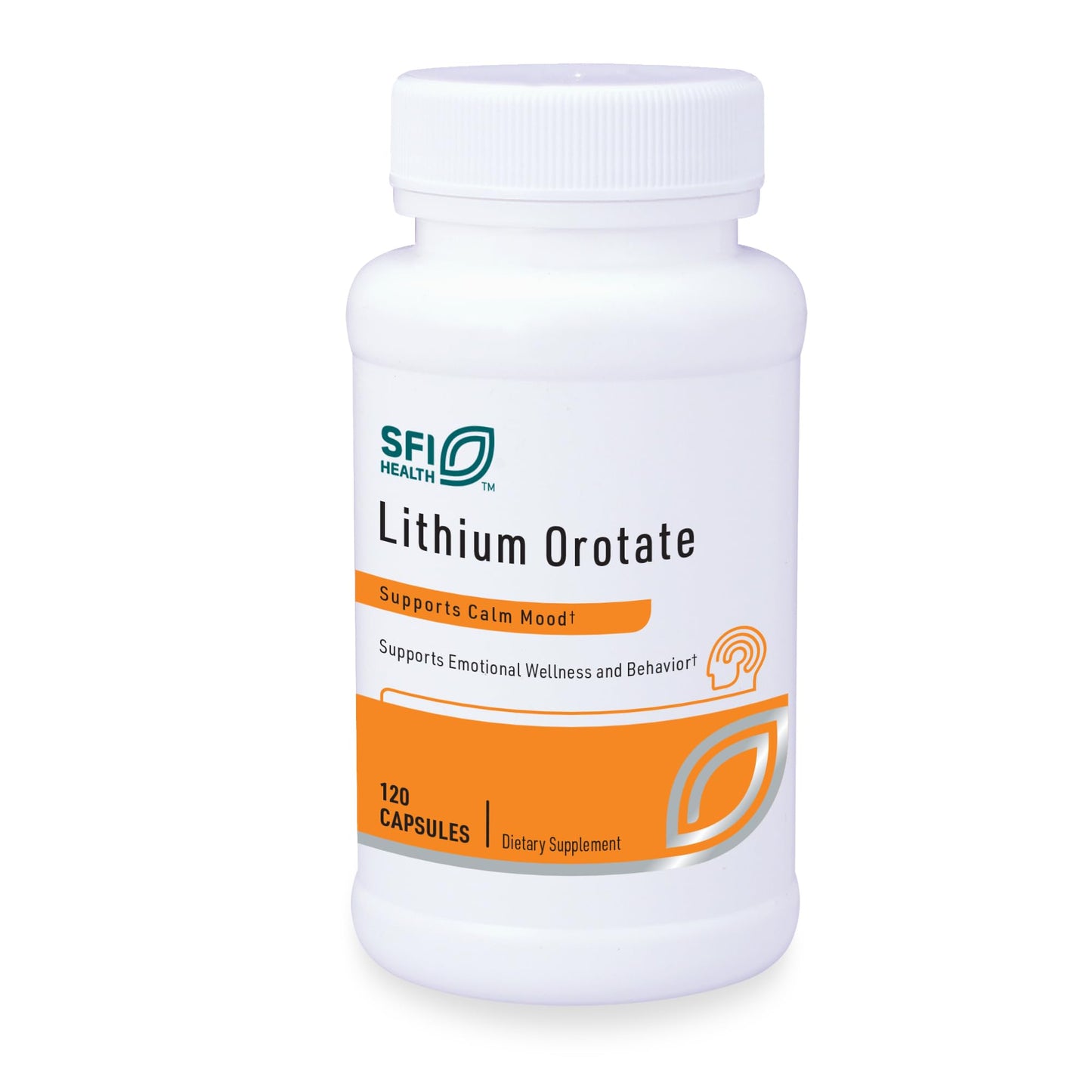 Klaire Labs SFI Health Lithium Orotate 4.8 mg - May Help Balance Mood - Bioavailable Lithium Orotate Supplement - Trace Minerals Promote Focus, Memory