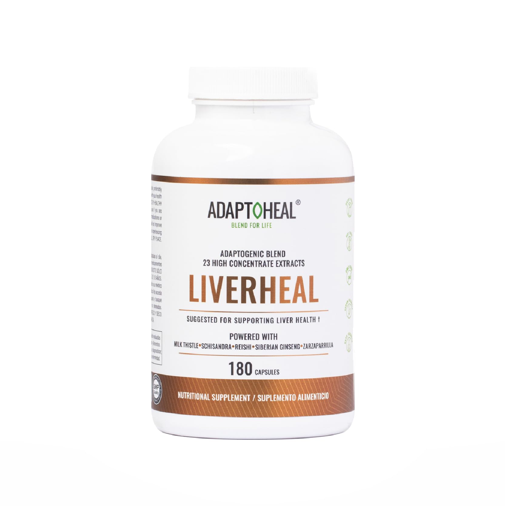 ADAPTOHEAL Milk Thistle, Turmeric and Astragalus Complex – Liverheal Herbal Liver Cleanse and Detox Formula with Artichoke and Schisandra Extracts – High-Potency Plant Blend (180 Capsules) ADAPTOHEALBuy Supplements Australia