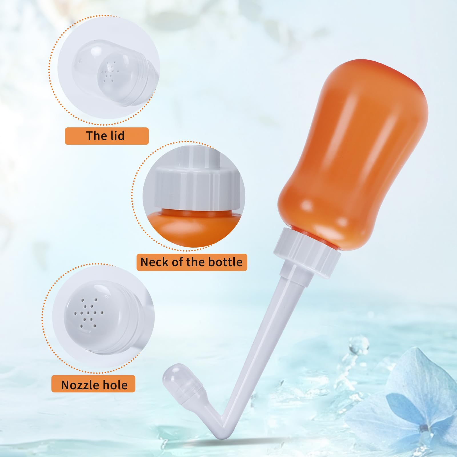 Peri Bottle for Postpartum Care, for Postpartum Essentials, Feminine Care Orange FOOFOOBuy Supplements Australia