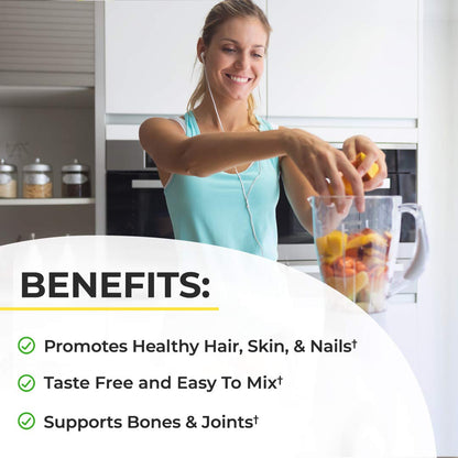Collagen Peptides Powder - Grass Fed, Pasture Raised with Aminos - Promotes Healthy BioSchwartzBuy Supplements Australia
