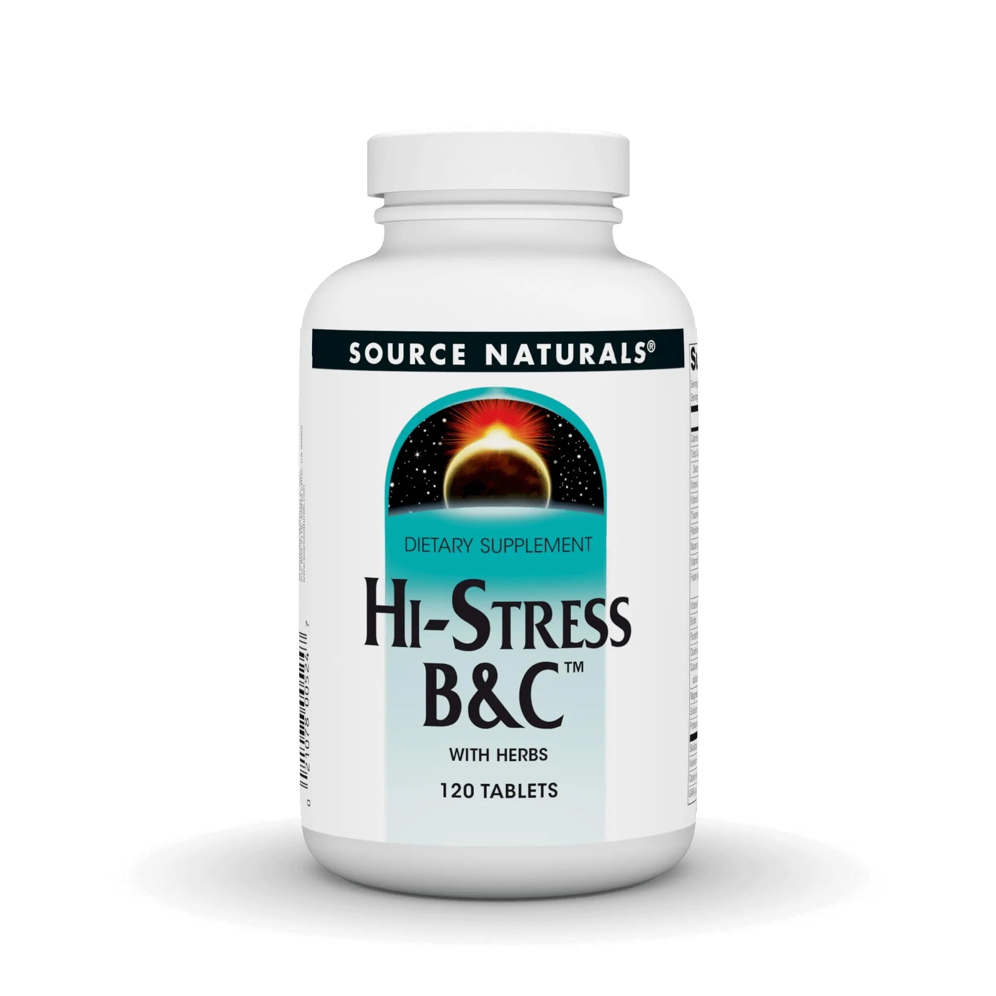 Source Naturals Hi-Stress B&C with Herbs - 120 Tablets Source NaturalsBuy Supplements Australia