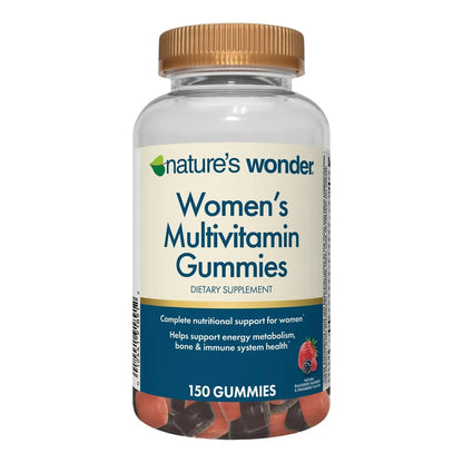 Nature's Wonder Women's Multivitamin Gummies, Supports Energy, Metabolism, Bone and Immune System Health Nature's WonderBuy Supplements Australia