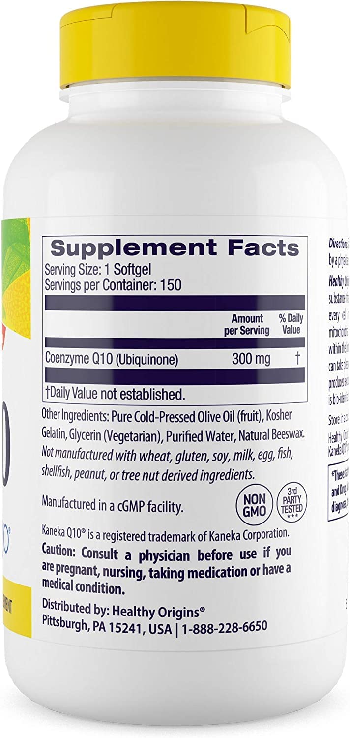 Healthy Origins CoQ10 (Kaneka Q10), 300 mg - Heart Health & Energy Supplement Healthy OriginsBuy Supplements Australia