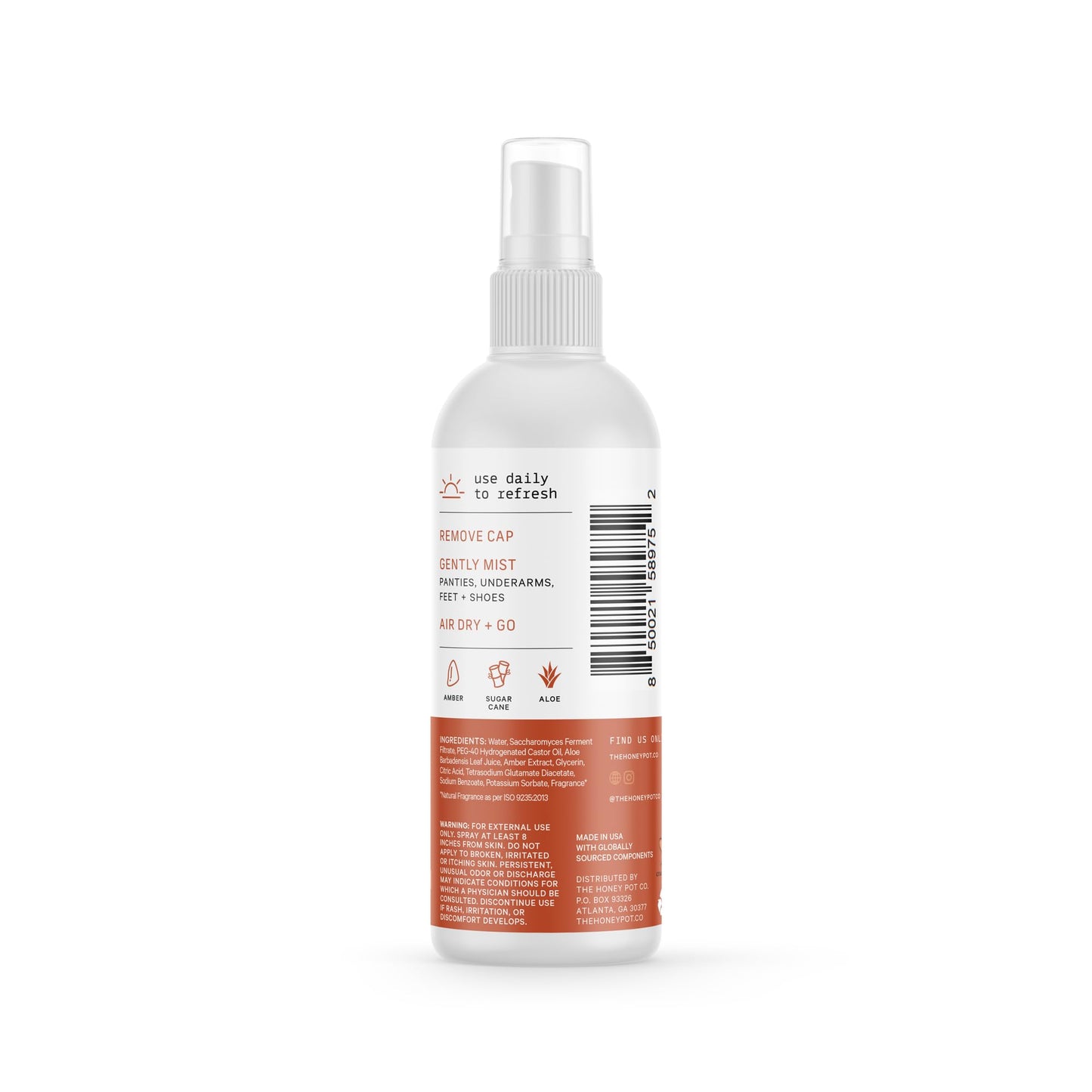 The Honey Pot Company - Refreshing and Restorative Panty and Body Plant-Derived Deodorant Spray The Honey Pot CompanyBuy Supplements Australia