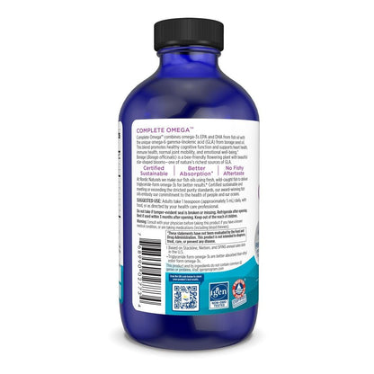 Nordic Naturals Complete Omega, Lemon Flavor - 8 oz - 1270 mg Omega-3 - EPA & DHA with Added GLA - Healthy Skin, Cognition, Positive Mood - Non-GMO - 48 Servings Nordic NaturalsBuy Supplements Australia
