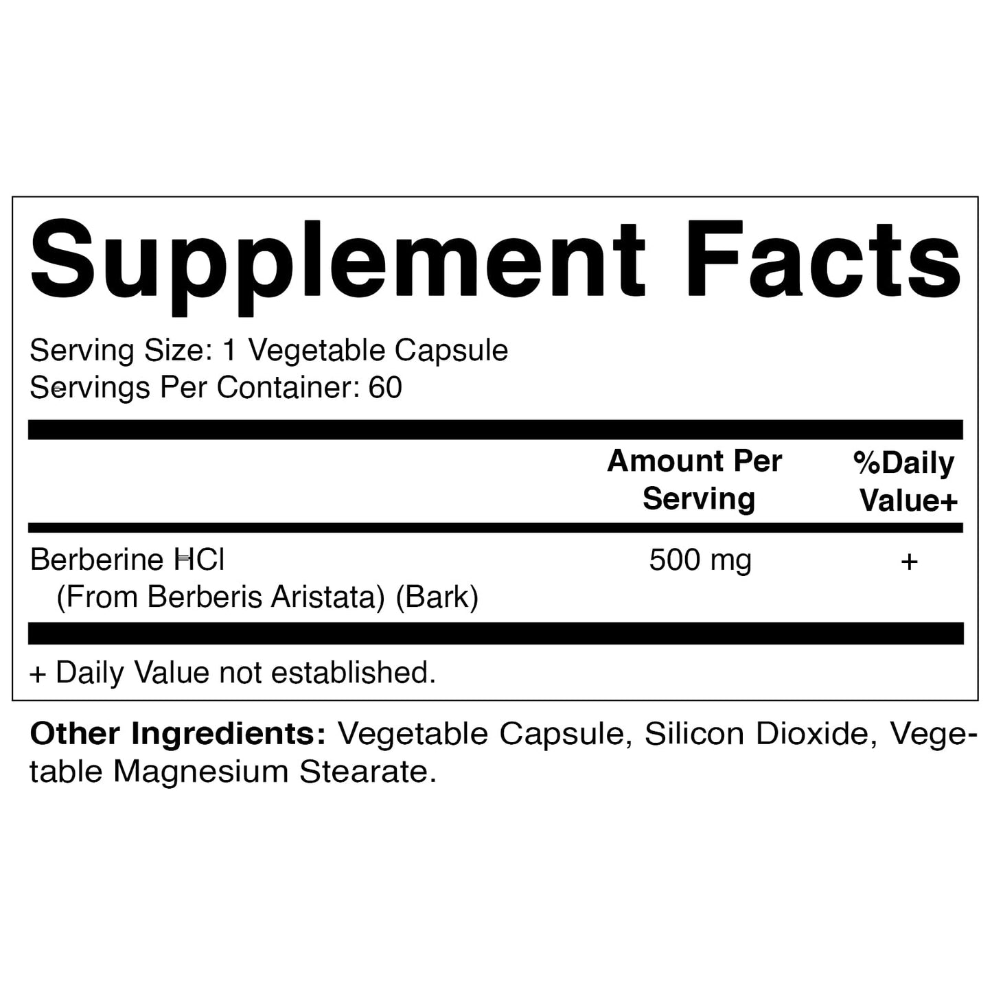 Vitamatic Berberine Supplement 500mg - 60 Vegetable Capsules - Made in The USA VitamaticBuy Supplements Australia