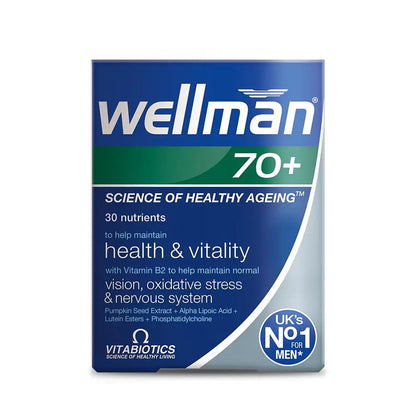 Vitabiotics Wellman 70+ 30 Tabs Vitabiotics