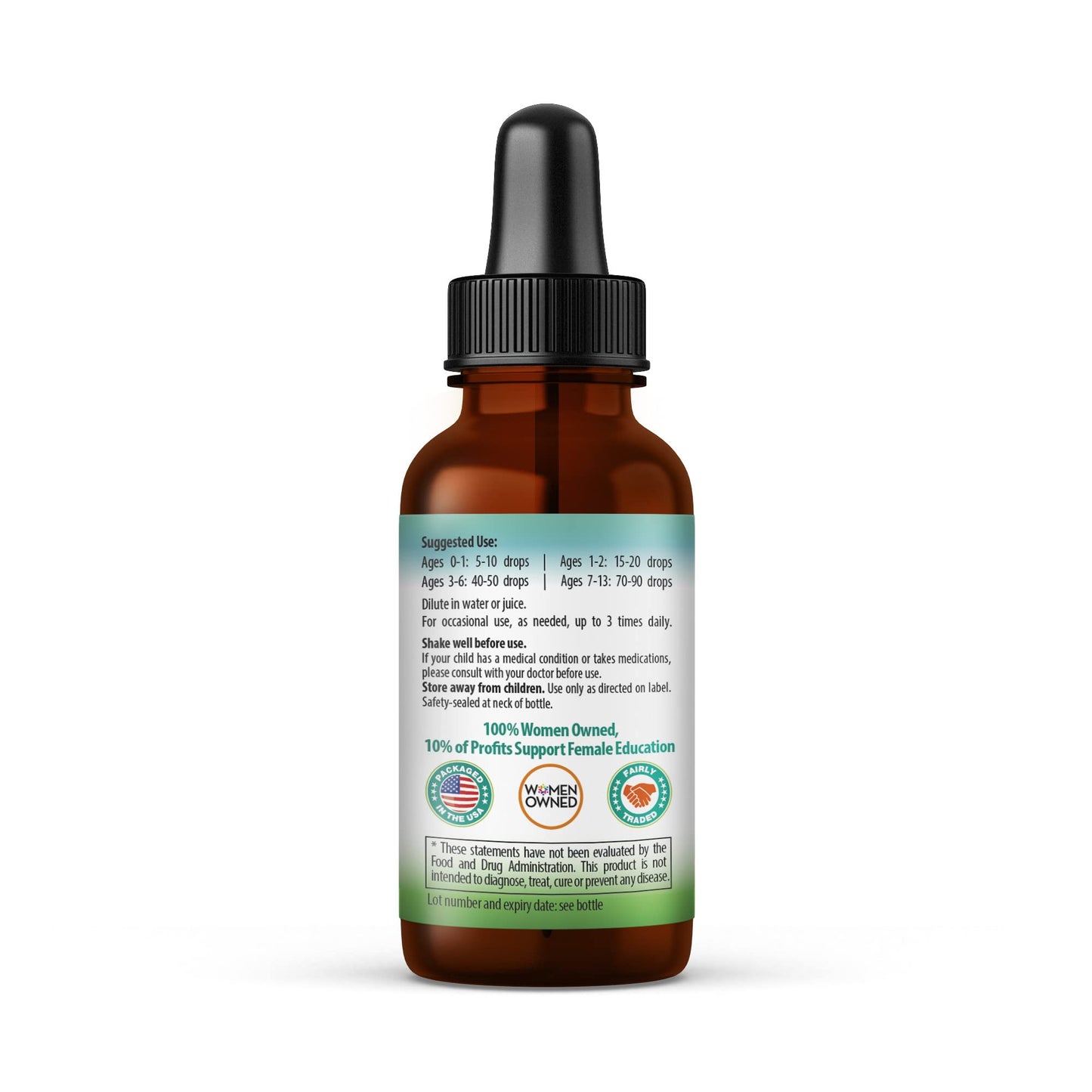 Kids Tummy Support Tonic Liquid Extract, Tasty Digestive System Support Supplement for Kids -1oz - Herbal Goodness Herbal GoodnessBuy Supplements Australia