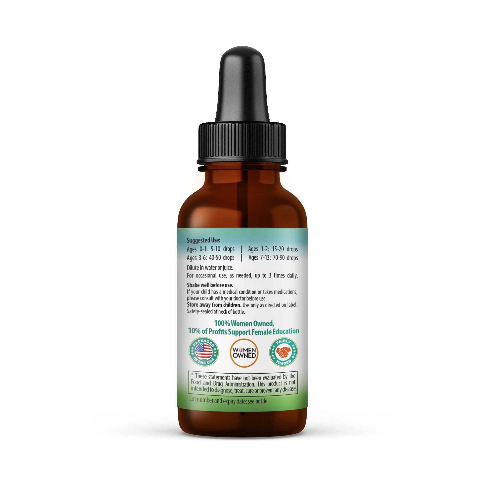 Kids Tummy Support Tonic Liquid Extract, Tasty Digestive System Support Supplement for Kids -1oz - Herbal Goodness Herbal GoodnessBuy Supplements Australia