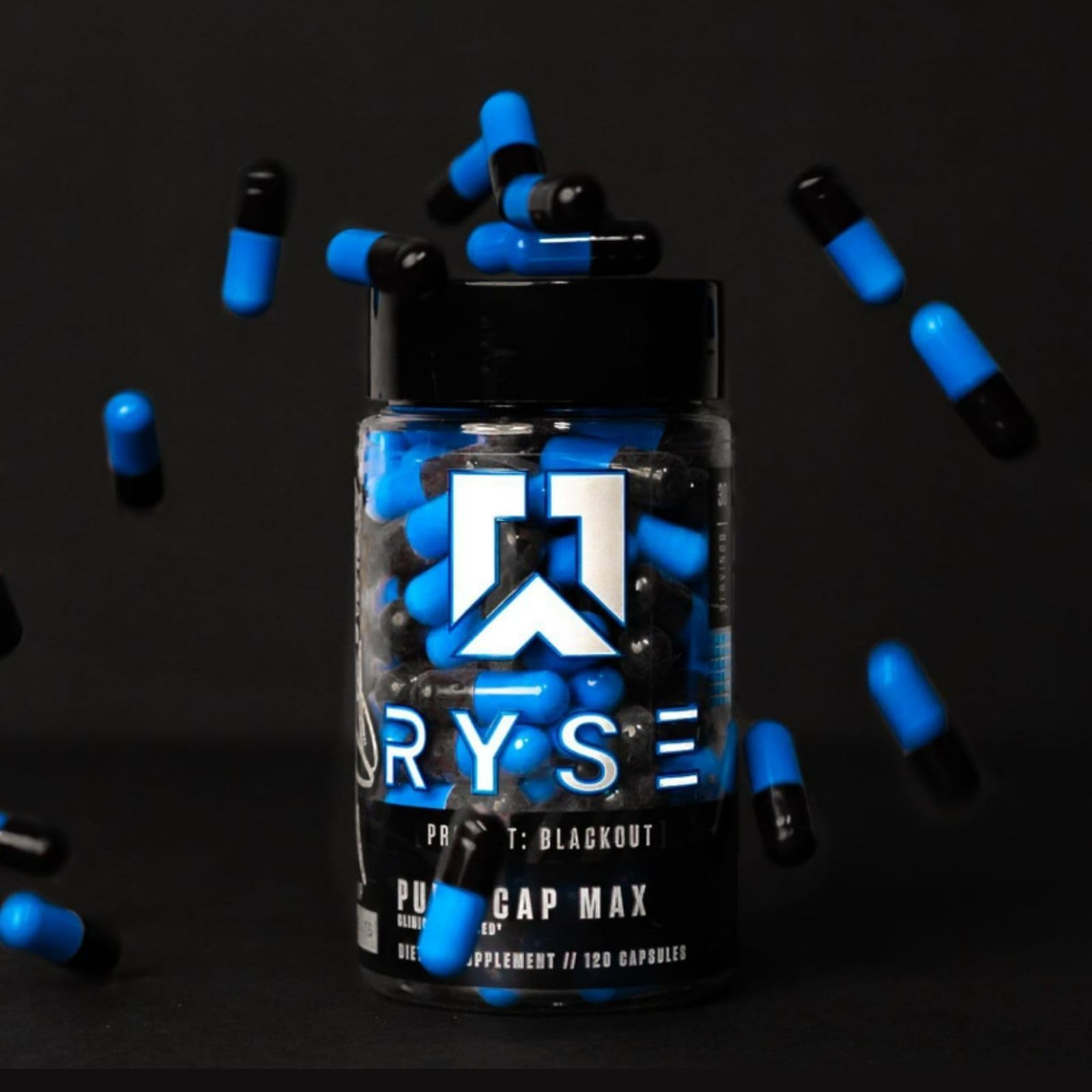 RYSE Up Supplements Project Blackout Pump Cap Max | Stimulant Free Pump Formula RYSE Up SupplementsBuy Supplements Australia