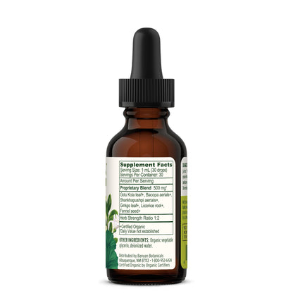 Banyan Botanicals Focus Liquid Extract – Organic Focus Supplement – Liquid Extract in Non-Alcoholic Glycerin – Nootropic Herbs for Fast-Acting Support* – 1 oz. – Non-GMO Sustainably Sourced Vegan Banyan BotanicalsBuy Supplements Australia