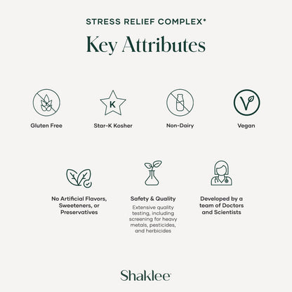 Shaklee - Stress Relief Complex - Calming Blend of L-theanine, Ashwagandha, Beta-sitosterol, and L-tyrosine - Promotes Relaxation without Drowsiness - 1 Caplet Daily - Adults Supplement - 30 Caplets ShakleeBuy Supplements Australia