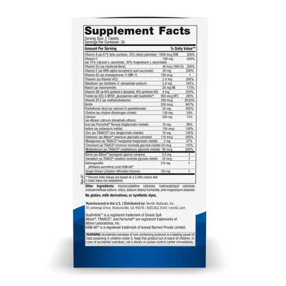 Nordic Naturals Women’s Multivitamin Extra Strength - Skin, Hair, Energy, & Bone Support - Immunity Supplement - 20 Essential Nutrients - 60 Tablets - 30 Servings Nordic NaturalsBuy Supplements Australia