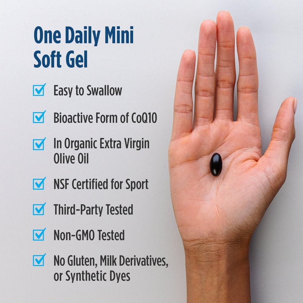 Nordic Naturals Nordic CoQ10 Ubiquinol Sport - 60 Mini Soft Gels - 100 mg Ubiquinol - Heart Health, Physical Performance, Cellular Energy Production - Non-GMO - 60 Servings Nordic NaturalsBuy Supplements Australia