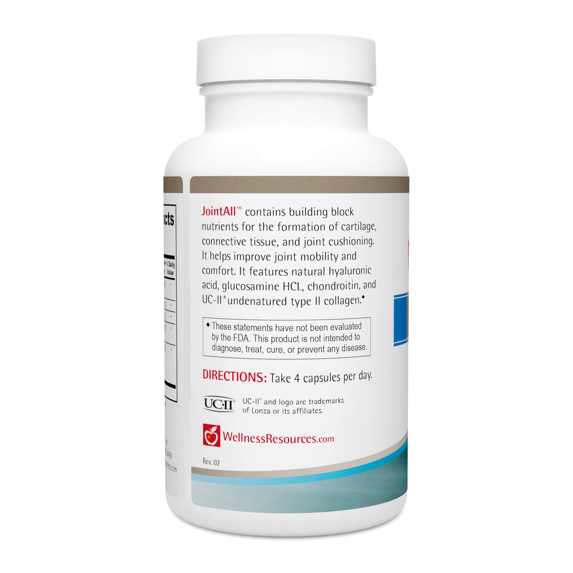 Wellness Resources JointAll - Joint Support Supplement with Natural Hyaluronic Acid, UC-II Collagen, Glucosamine, Chondroitin for Joint Strength and Comfort (120 Capsules) … Wellness ResourcesBuy Supplements Australia