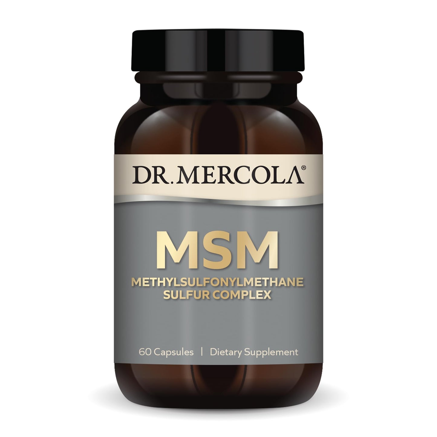 Dr. Mercola MSM Sulfur Complex - Joint Support & Cellular Health - OptiMSM - R-Alpha Lipoic Acid - TMG - Organic Sulfur Blend - 60 Capsules (30 Servings) Dr. MercolaBuy Supplements Australia