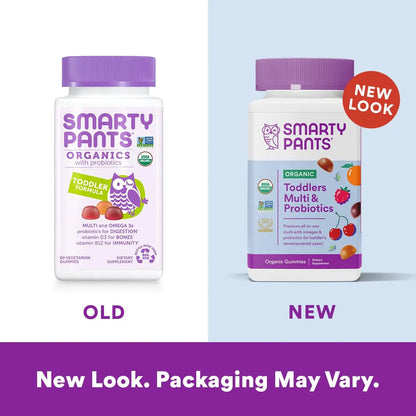 SmartyPants Organic Women's and Toddler Multivitamin Gummies with Probiotics, Omega 3, Vitamins D3, B12, C, A, K, Zinc and More SmartyPantsBuy Supplements Australia